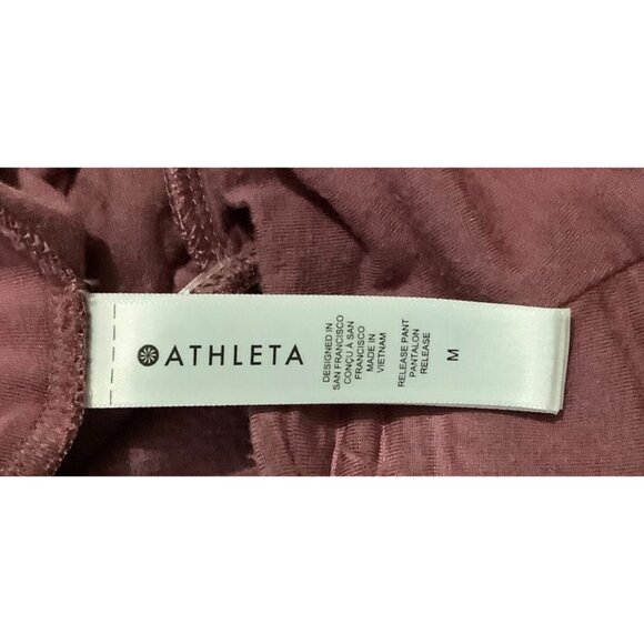 Athleta Dusty Rose Wrap Style Relaxed Fit Release Pants Women Size Medium - Picture 3 of 7